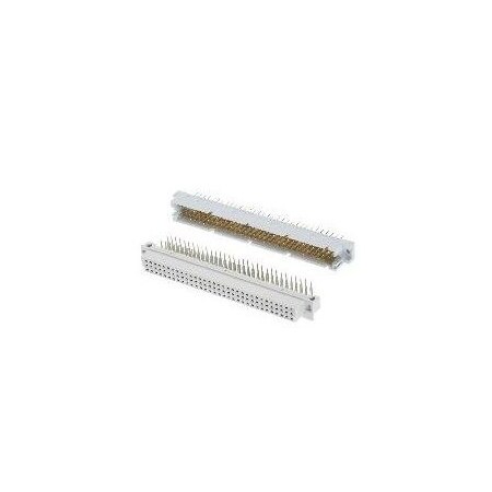 Fci Board Euro Connector, 64 Contact(S), 2 Row(S), Female, Right Angle, 0.1 Inch Pitch, Solder 86094648813755V1LF